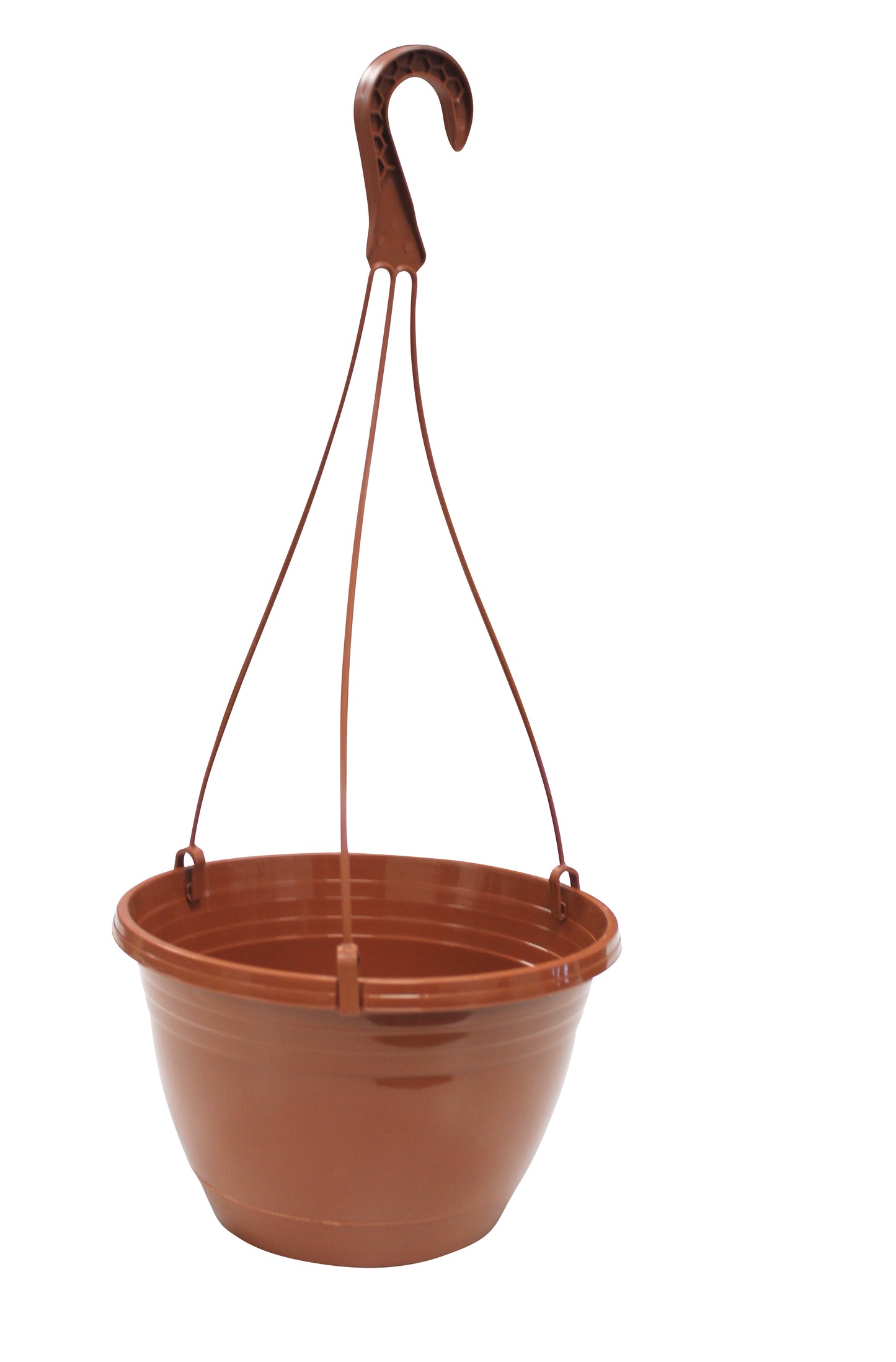 Set of 2 hanging baskets, Green or Terracotta. Made From Recycled Plastics