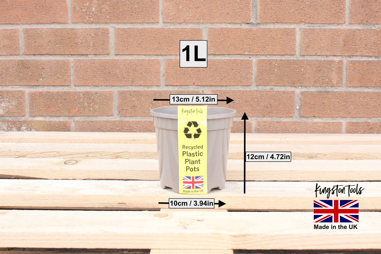Mocha Cream Plant Pots Premium British Indoor & Outdoor Planters Made in the UK from Recycled Plastics