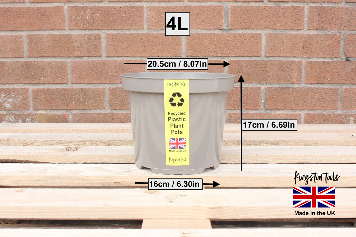 Mocha Cream Plant Pots Premium British Indoor & Outdoor Planters Made in the UK from Recycled Plastics