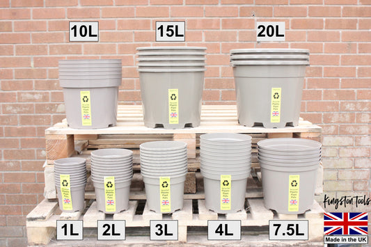 Mocha Cream Plant Pots Premium British Indoor & Outdoor Planters Made in the UK from Recycled Plastics