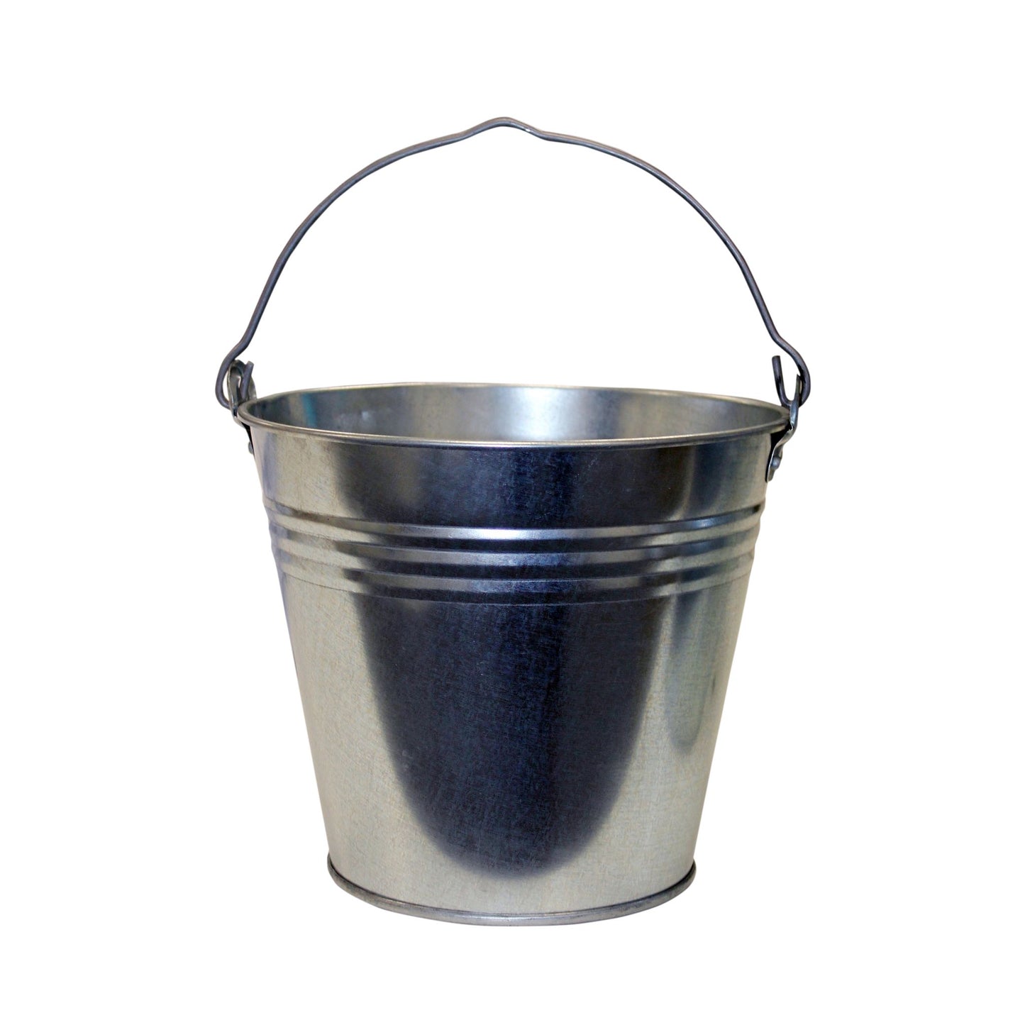 Galvanised Metal Bucket with Metal Handle