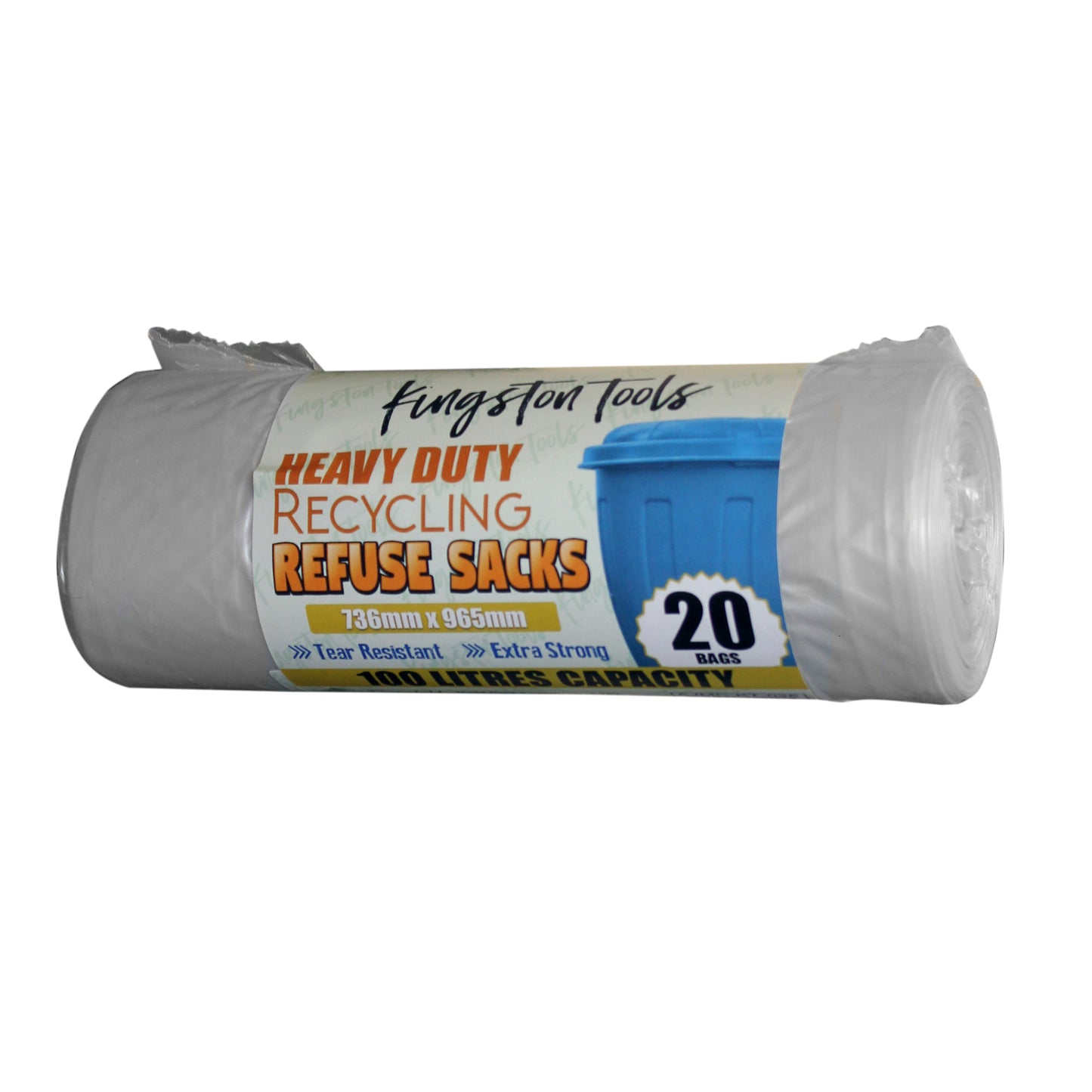Heavy Duty Recycling Refuse Sacks - 88 Gauge, 100 Litre Capacity