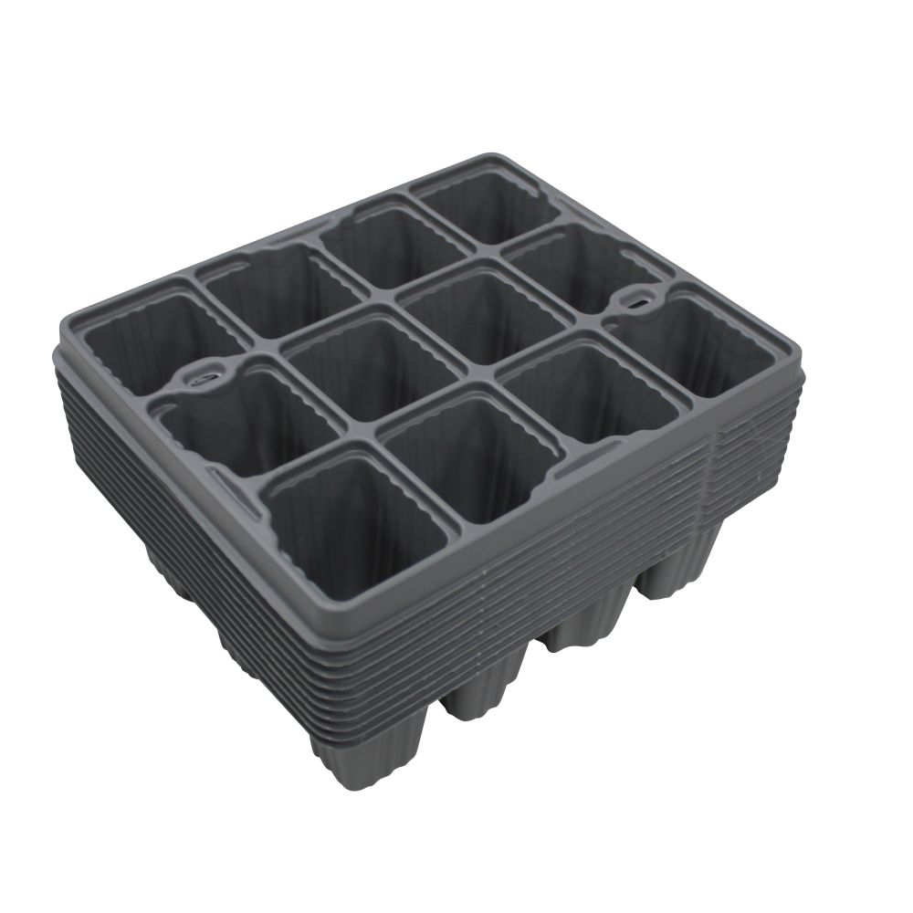 Pack of 10 Seed Tray Inserts 4 / 6/ 12/ 24 Cells - Made in the UK from Recycled Plastic