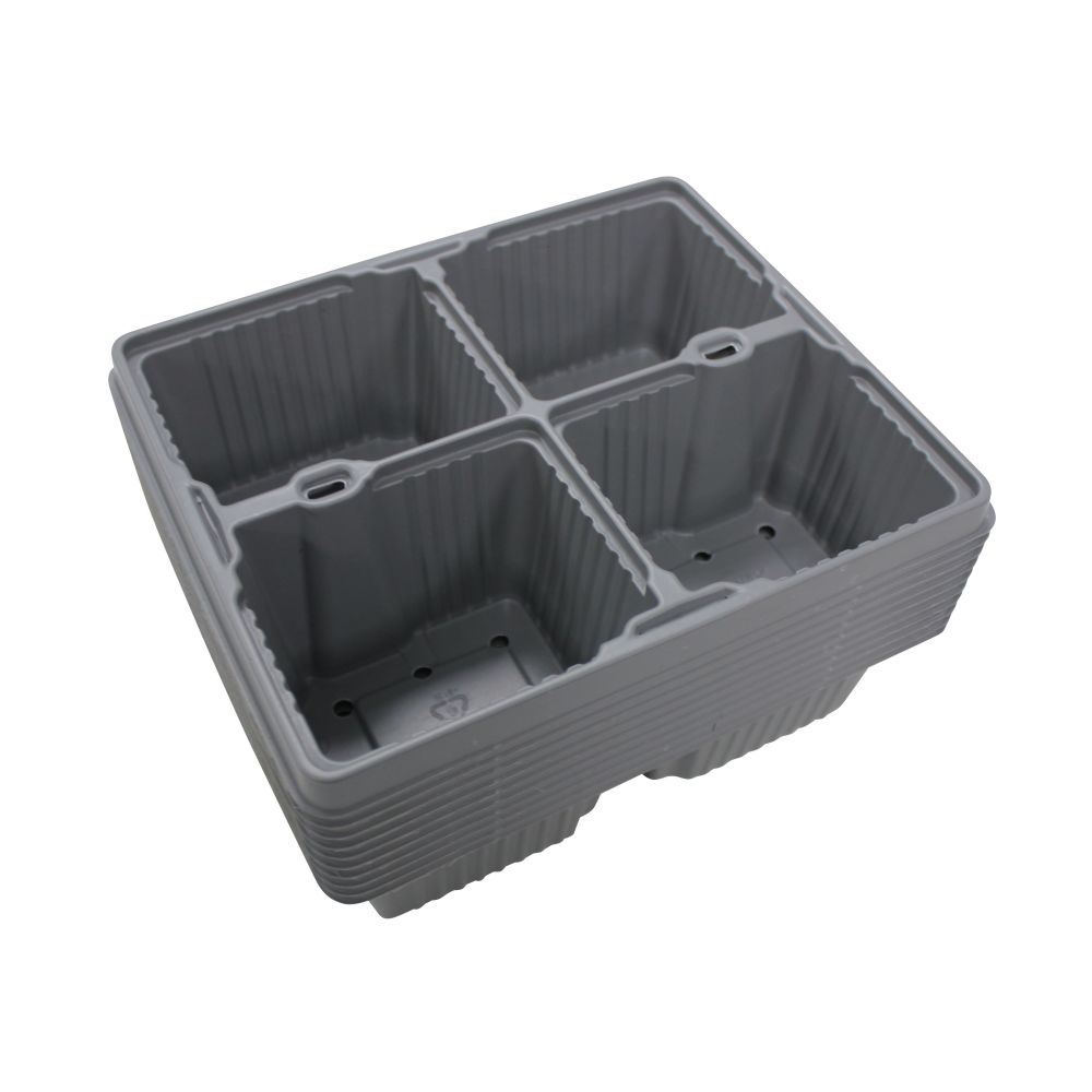 Pack of 10 Seed Tray Inserts 4 / 6/ 12/ 24 Cells - Made in the UK from Recycled Plastic