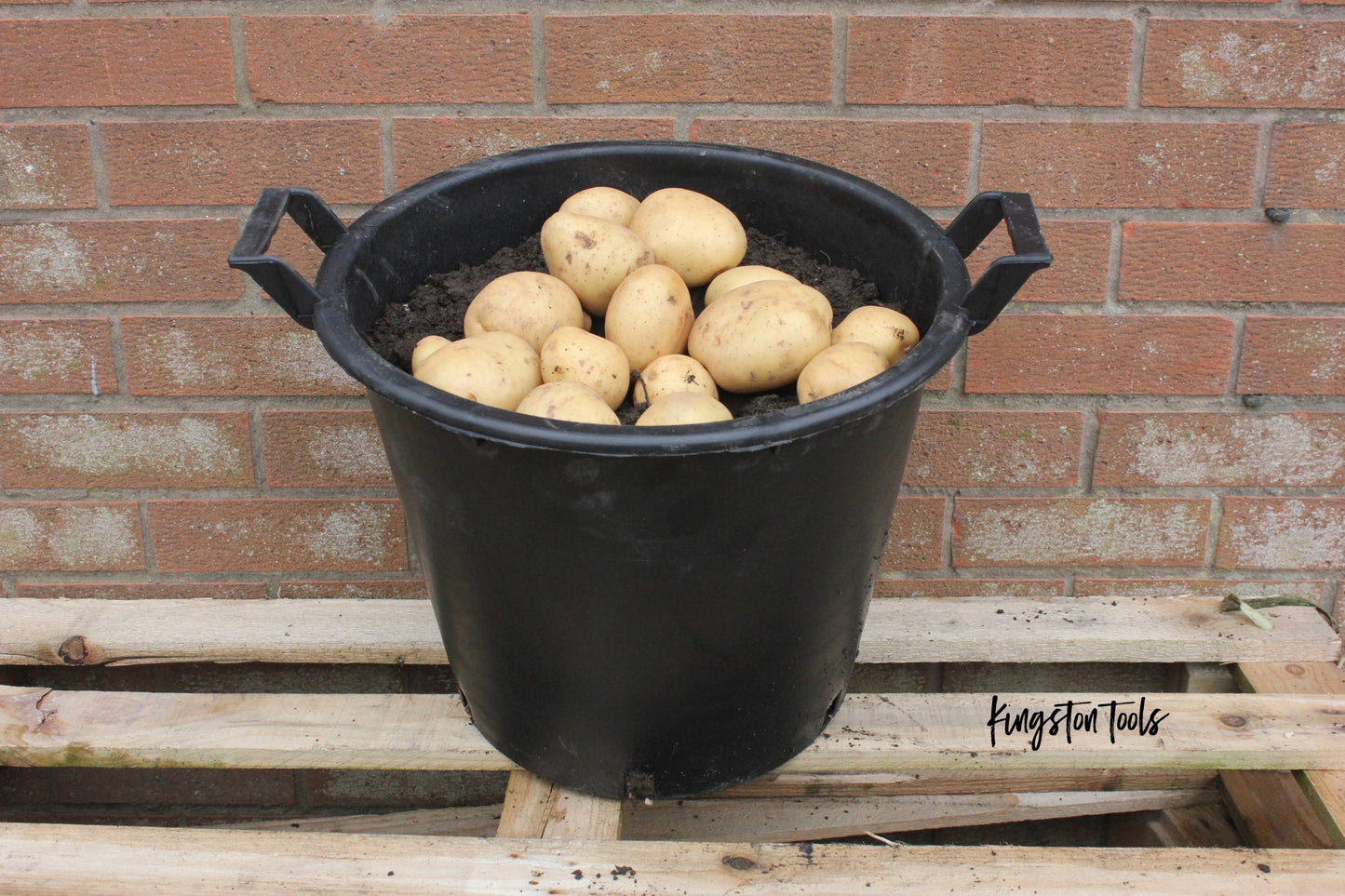 5x Heavy Duty 30L Plant Pots - Large Size 40cm / 15.7" - Plastic Planters for Outdoor Plants, Vegetables & Flowers – Potato Grow Tub Container with Handles
