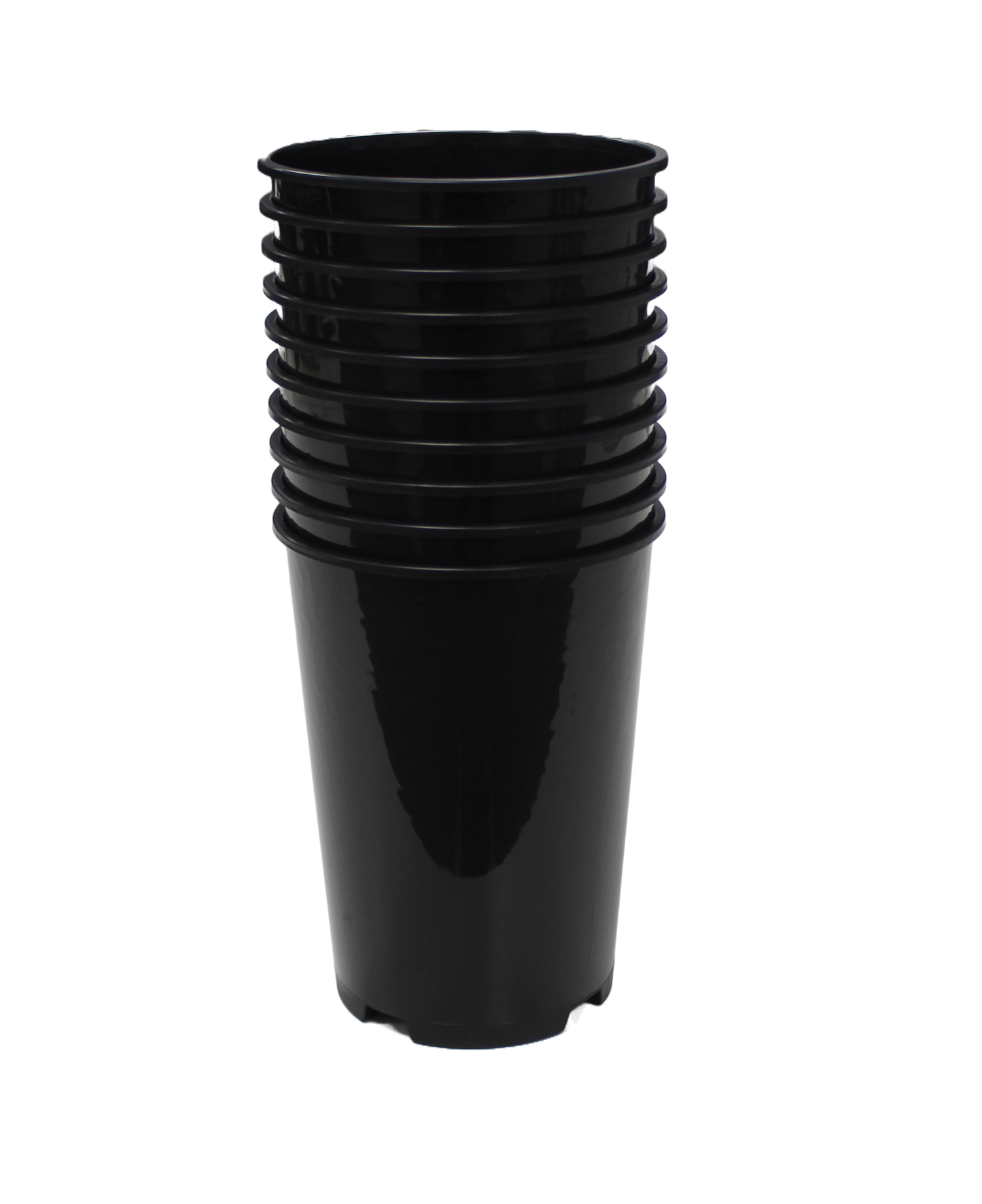 long tom plastic plant pots Kingston Tools 10x Extra Tall & Deep Premium Black Plant Pots Recycled