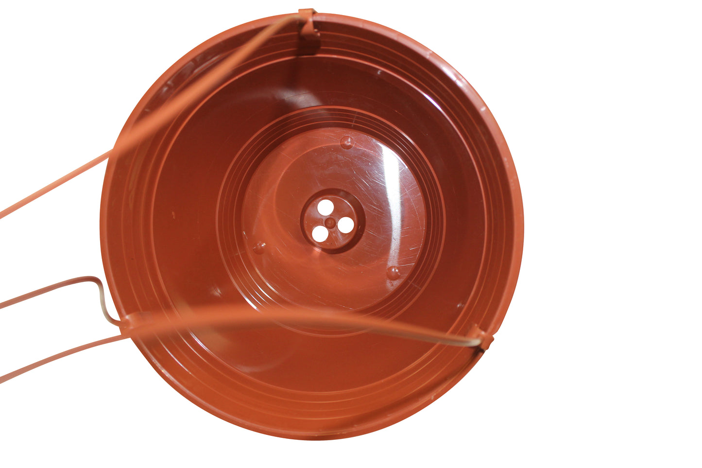 Set of 2 hanging baskets, Green or Terracotta. Made From Recycled Plastics