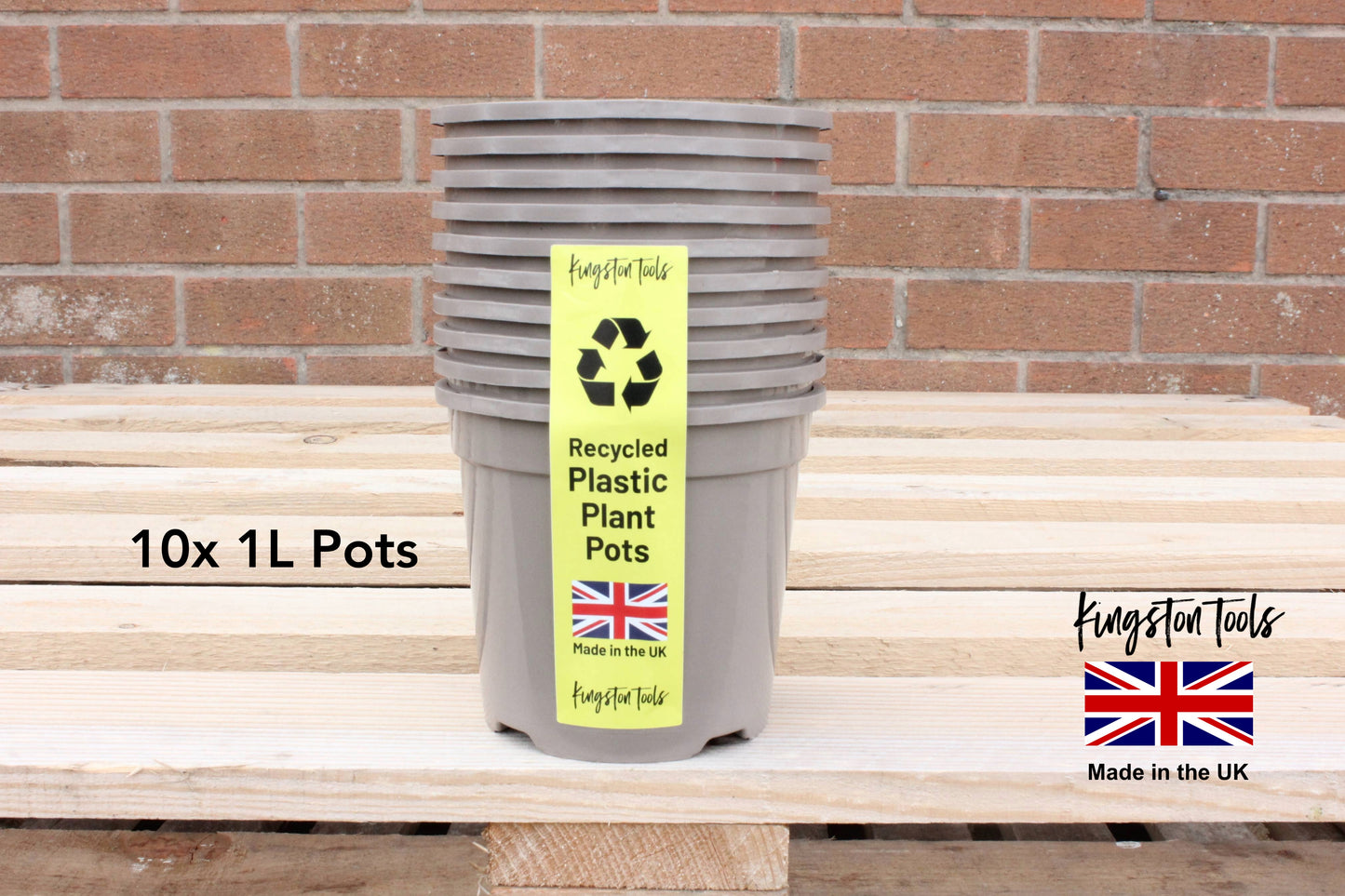Mocha Cream Plant Pots Premium British Indoor & Outdoor Planters Made in the UK from Recycled Plastics