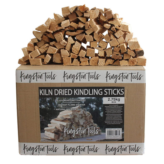 Kiln Dried Kindling Wood Sticks – Premium Natural Firewood – 2.75kg Box