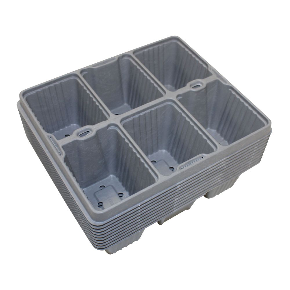 Pack of 10 Seed Tray Inserts 4 / 6/ 12/ 24 Cells - Made in the UK from Recycled Plastic