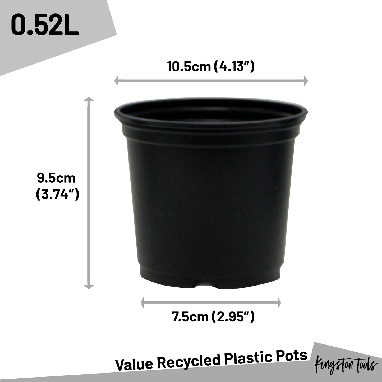 Thermo Formed Growing Pots - Recycled Plastic & Made in the UK