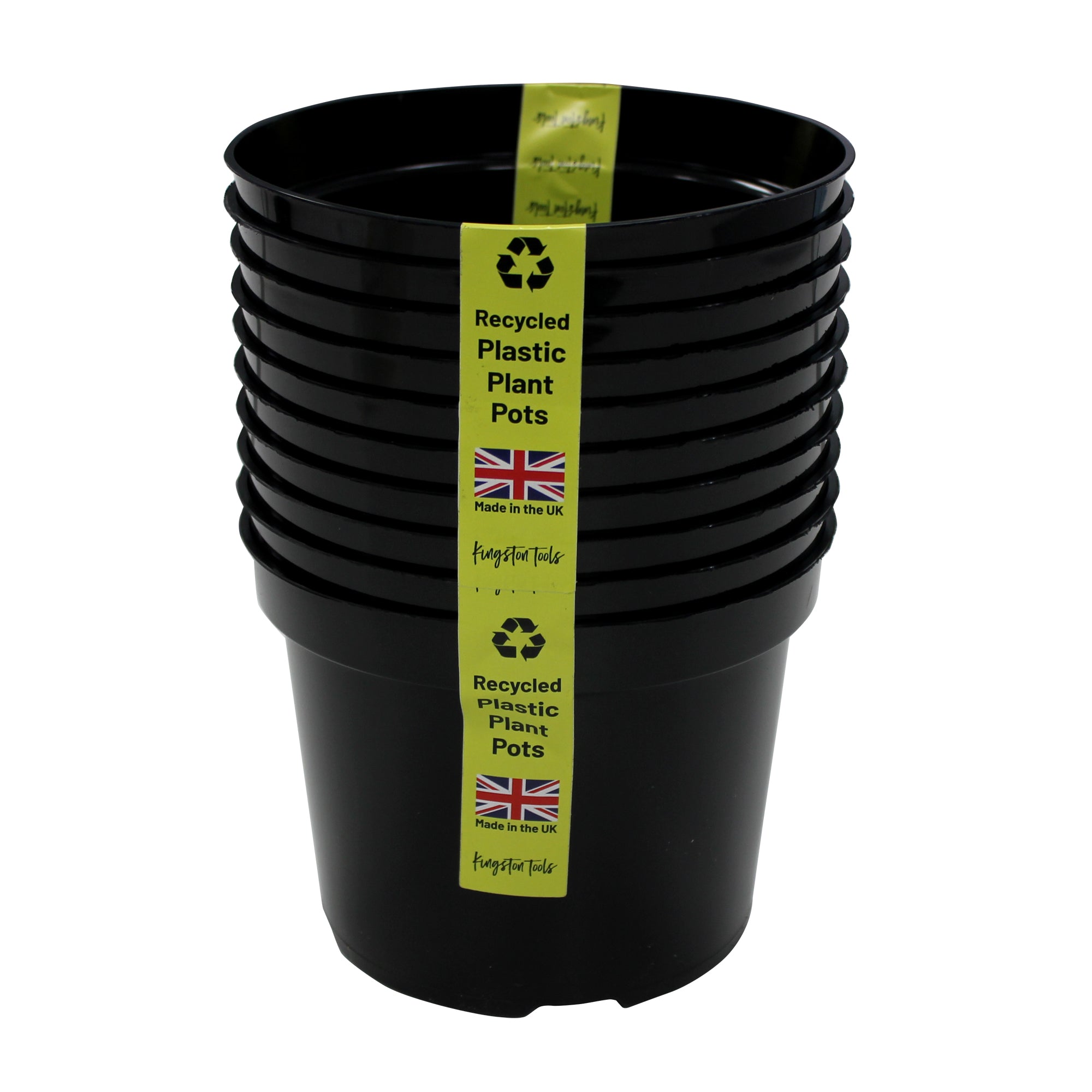 Premium Recycled Plastic Plant Pots High Quality Garden Planters - Bla ...